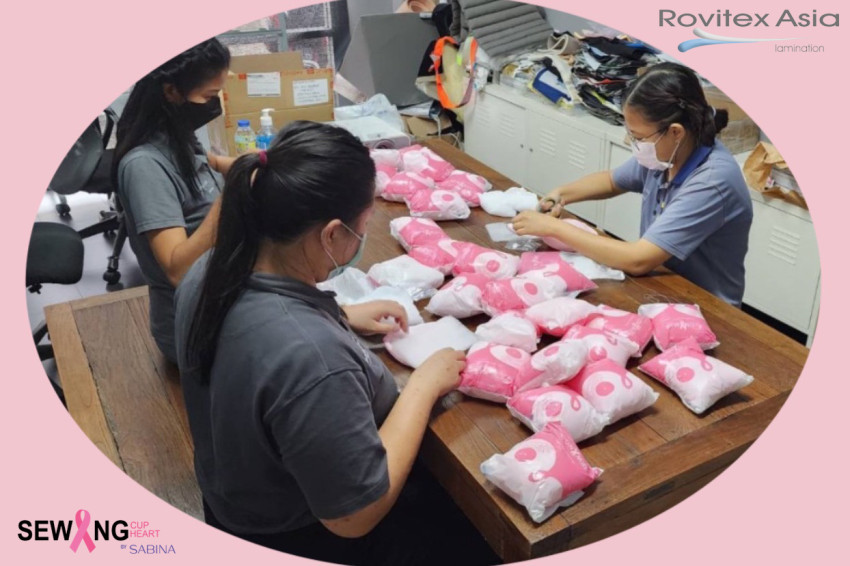 บริษัท โรวิเทค เอเชีย จำกัด ร่วมเป็น “ผู้ให้” ผ่านกิจกรรม Sabina Sewing Cup Sewing Heart เย็บเต้ารวมใจ สู้ภัยมะเร็งเต้านม