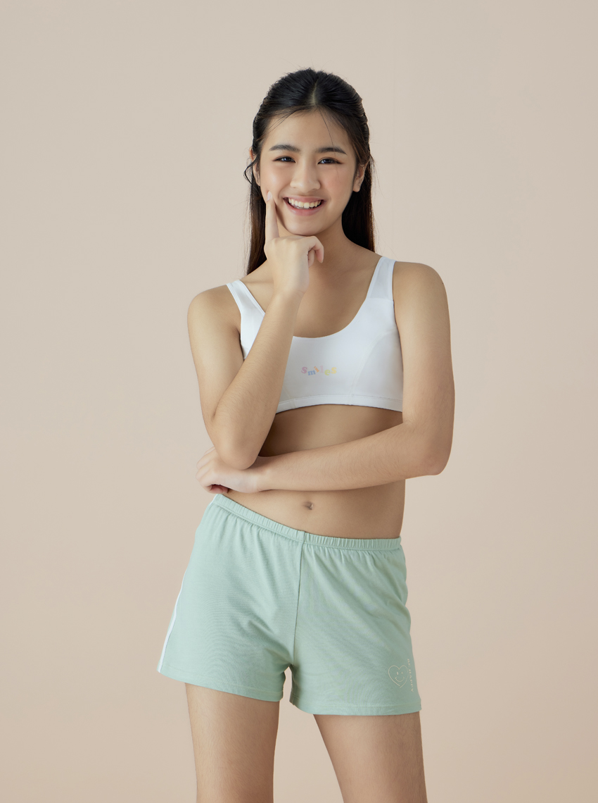 White + Sabina Kids l Kids Boxers Style No. SXC590 - Green