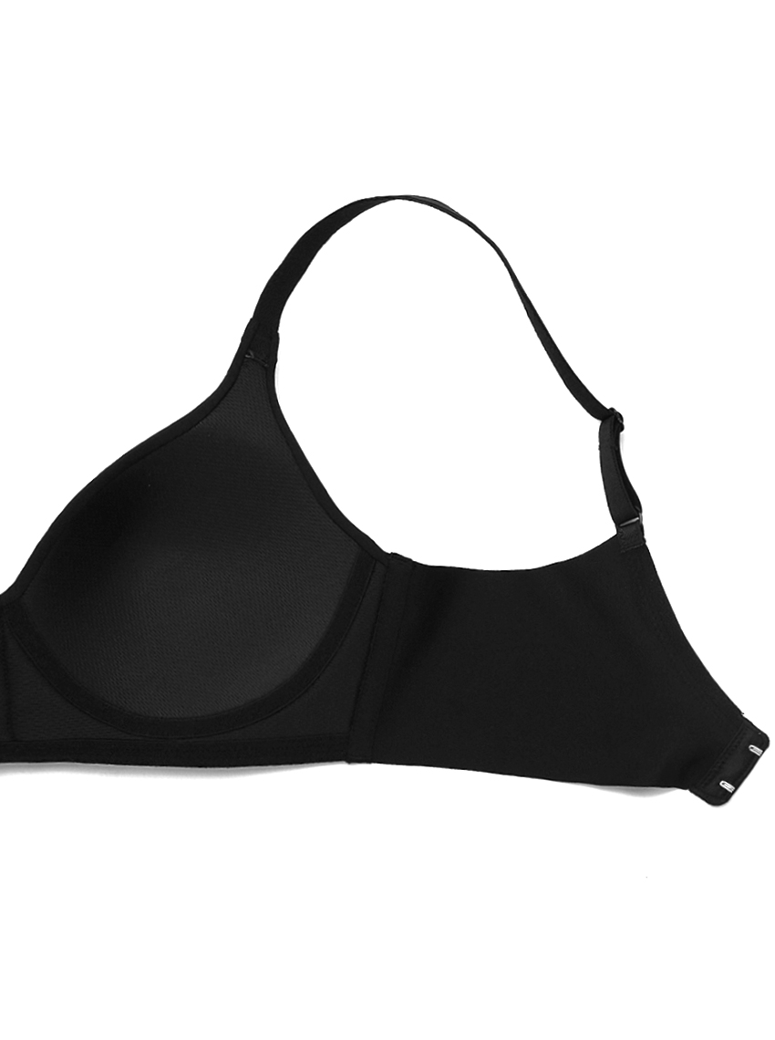 Sabina เสื้อ ชั้น ใน Invisible Wire (ไม่มี โครง) Seamless Fit รุ่น Perfect  Bra รหัส SBXD7207 สี ดำ